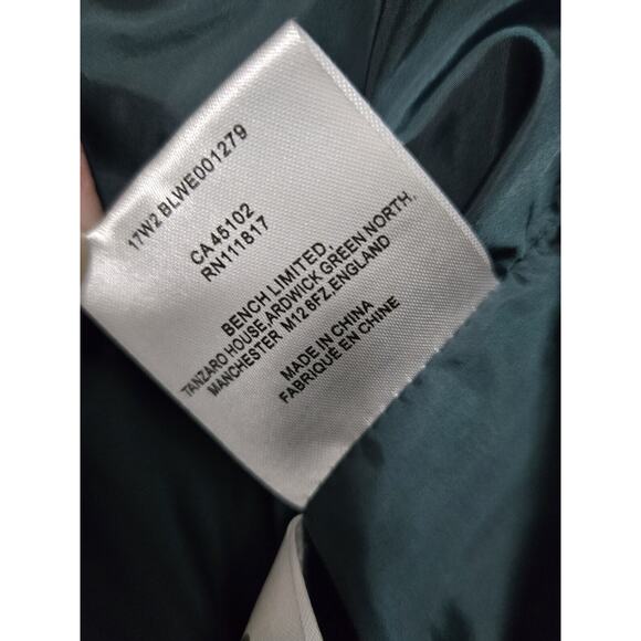 Bench Womens M Color Block Bomber Jacket Ponderosa Pine SOFT Sherpa Ribbed Trim - Picture 15 of 15